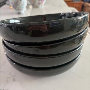 Project 62 Glossy Black Stackable Ceramic Vases